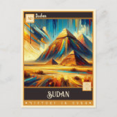 Sudan | Vintage Malerei Postkarte (Vorderseite)