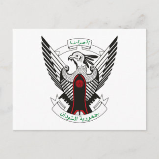 Sudan-Wappen-Postkarte Postkarte
