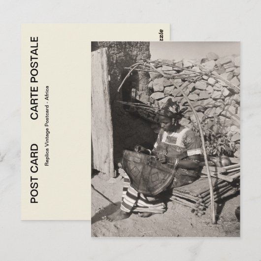 Sudanerin Postkarte (Vorne/Hinten)