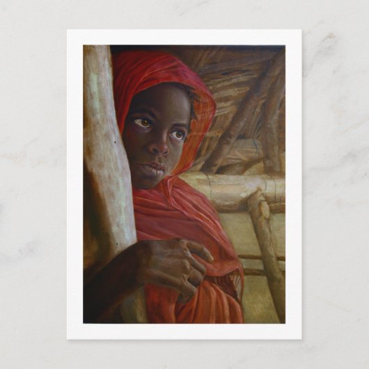 Sudanese Girl Postcard Postkarte (Vorderseite)