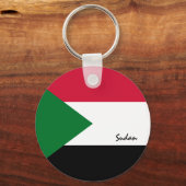 Sudanesische Flagge & Sudan Urlaub, Patrioten / Sp Schlüsselanhänger (Rückseite)