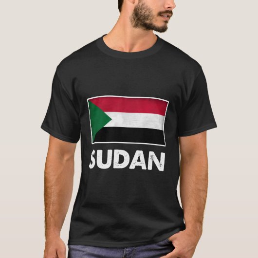 sudanesische Flagge T-Shirt (Vorderseite)