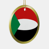 sudanesische Flaggenverzierung Keramikornament (Rechts)