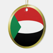 sudanesische Flaggenverzierung Keramikornament (Links)