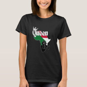 Sudanesische Königin mit sudanesischer Flagge in A T-Shirt