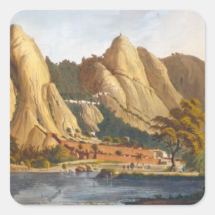 Südansicht von Sewandroog, Abbildung von 'Twelv Quadratischer Aufkleber