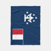 Südantarktische Landschaften in Frankreich Fleecedecke (Vorderseite)