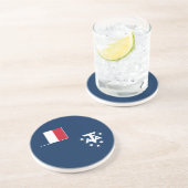 Südantarktische Landschaften in Frankreich Getränkeuntersetzer (Seite)