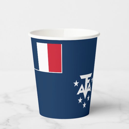 Südantarktische Landschaften in Frankreich Pappbecher (Links)