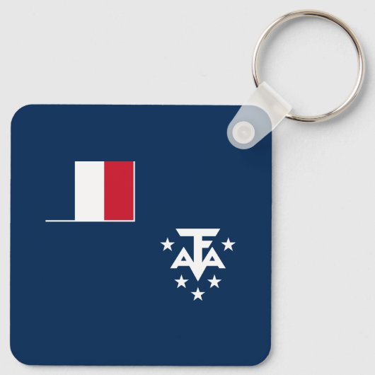 Südantarktische Landschaften in Frankreich Schlüsselanhänger (Rückseite)