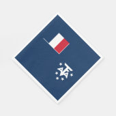 Südantarktische Landschaften in Frankreich Serviette (Ecke)