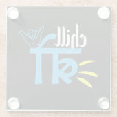 Südasiatische Geschenke, Desi Indian Meme Glasuntersetzer (Rückseite)