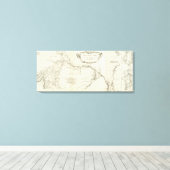 Südasiatische Karte Leinwanddruck (Insitu (Holzboden))