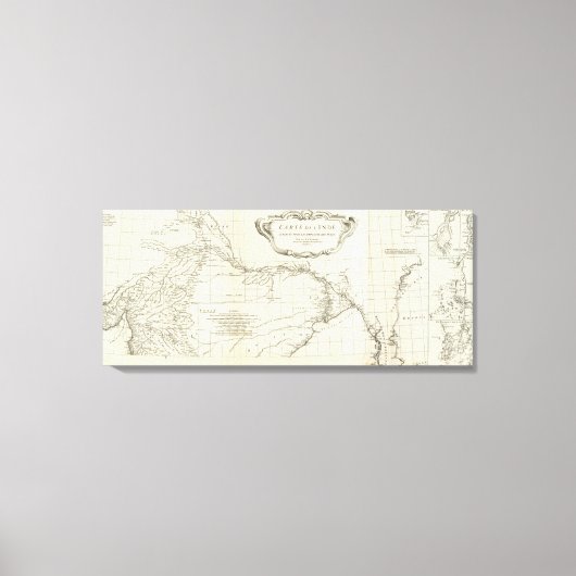 Südasiatische Karte Leinwanddruck (Vorderseite)