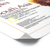 " Südasien: 1984 Völker und Kultur Karte ... Poster (Ecke)