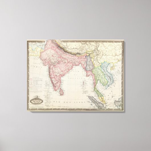 Südasien 2 leinwanddruck (Vorderseite)