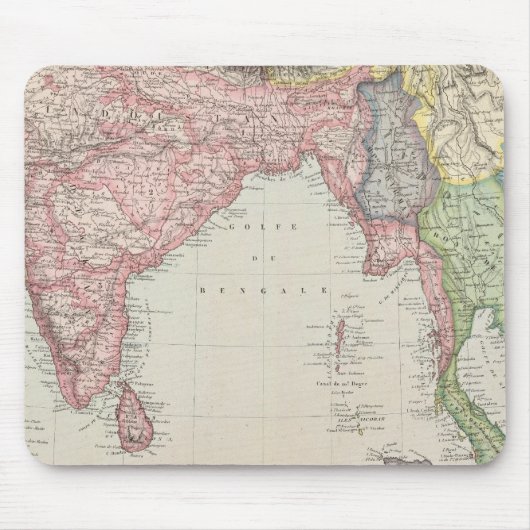 Südasien 2 mousepad (Vorne)