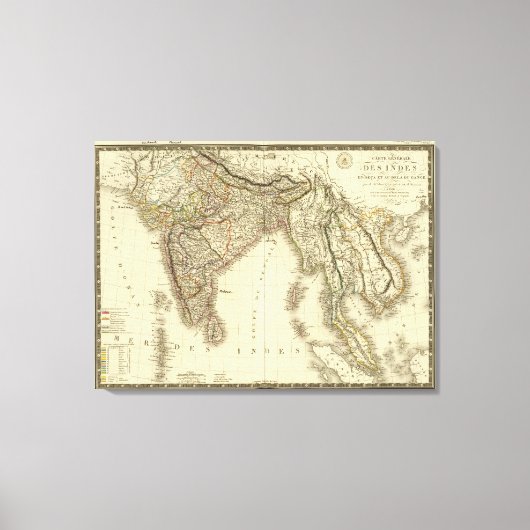 Südasien Leinwanddruck (Vorderseite)