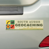Südaustralier Geocaching AUTOAUFKLEBER (Auf Auto)