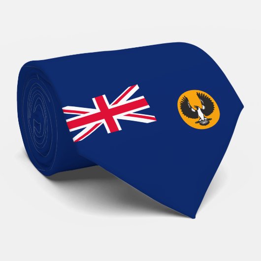 Südaustralische Flagge (australischer Staat) (SA) Krawatte (Gerollt)