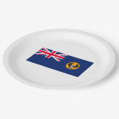 Südaustralische Flagge (australischer Staat) (SA) Pappteller (Schrägansicht)