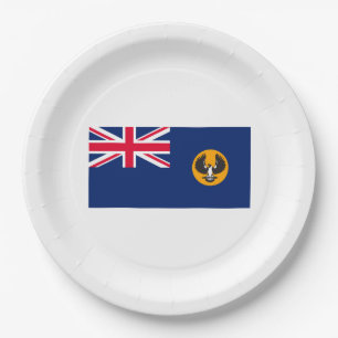 Südaustralische Flagge (australischer Staat) (SA) Pappteller