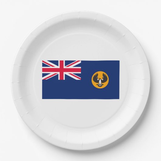Südaustralische Flagge (australischer Staat) (SA) Pappteller (Vorderseite)