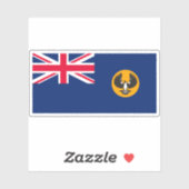 Südaustralische Staatsflagge, australisches Common Aufkleber (Blatt)