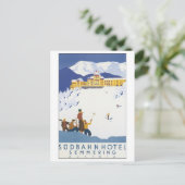 Sudbahn Hotel Semmering Österreich Postkarte (Stehend Vorderseite)