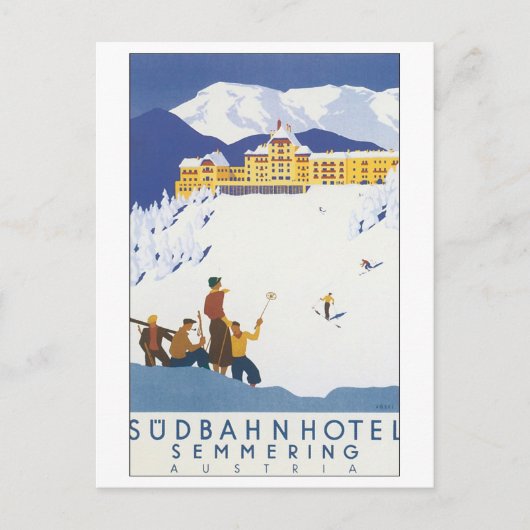 Sudbahn Hotel Semmering Österreich Postkarte (Vorderseite)