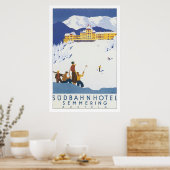 Sudbahn Hotel Semmering Vintage Travel Poster (Küche)