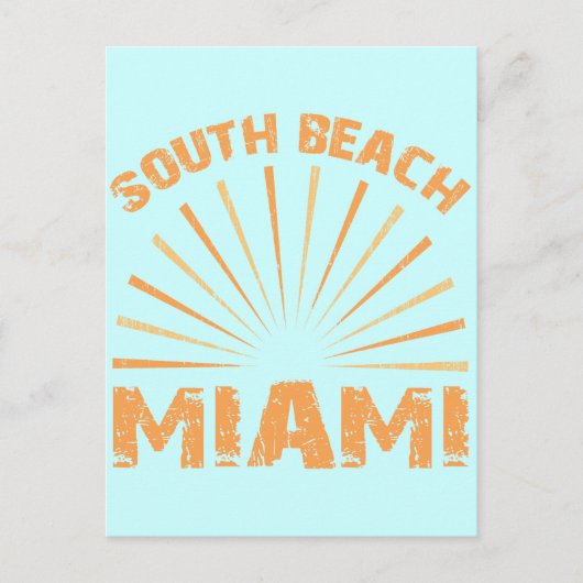 SÜDBEACH MIAMI POSTKARTE (Vorderseite)