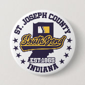 Südbend, Indiana Button (Vorderseite)