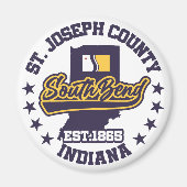 Südbend, Indiana Magnet (Vorne)