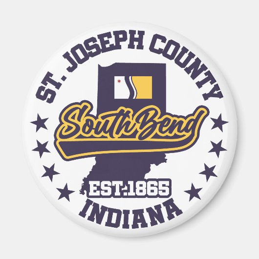 Südbend, Indiana Magnet (Vorne)