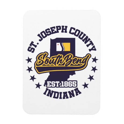 Südbend, Indiana Magnet (Vertikal)