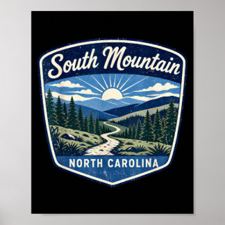 Südberg North Carolina Wanderweg Natur Poster