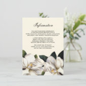 Südbotanische Hochzeitsinformation Begleitkarte (Stehend Vorderseite)