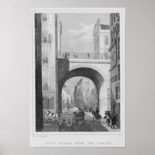 Südbrücke von Cowgate Poster