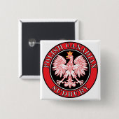 Sudbury Polnischer Adler Button (Vorne & Hinten)
