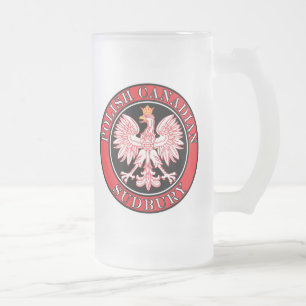 Sudbury Polnischer Adler Mattglas Bierglas