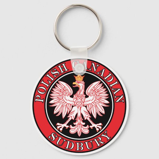 Sudbury Polnischer Adler Schlüsselanhänger (Vorderseite)