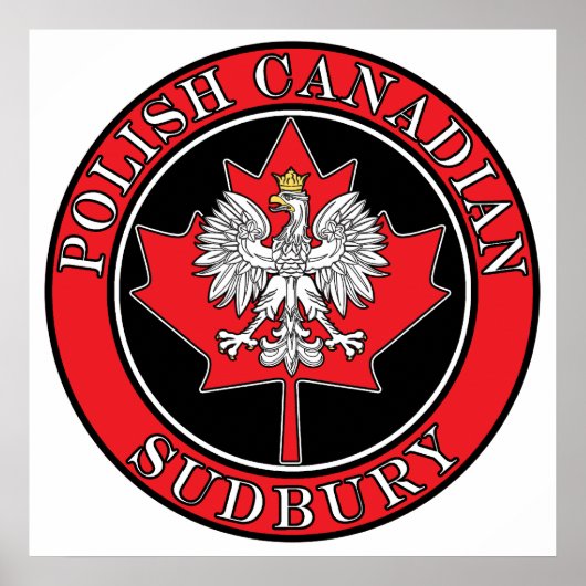 Sudbury Round Polish Canadian Leaf Poster (Vorne)