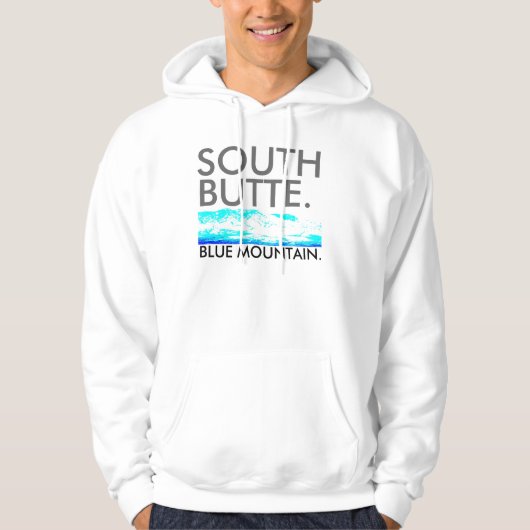 Südbutte-blauer GebirgsHoodie Hoodie (Vorderseite)