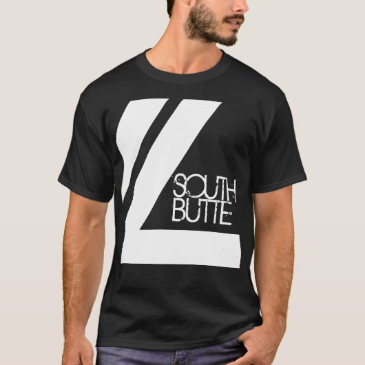Südbutte-doppelte Linie dunkle T T-Shirt (Vorderseite)