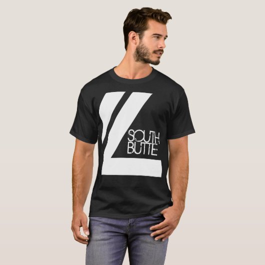 Südbutte-doppelte Linie dunkle T T-Shirt (Vorne ganz)