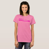 Südbutte-Rosa auf rosa rosa langer Hülse T-Shirt (Vorne ganz)
