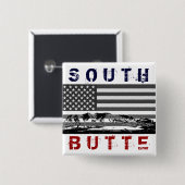 Südbutte-"US Flagge-" Knopf Button (Vorne & Hinten)