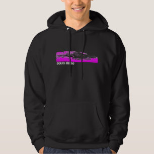 SüdButteschwarzer und rosa GebirgsHoodie Hoodie