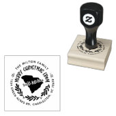 Südcarolina fröhliche Weihnachtsfeier Rücksendeadr Gummistempel (Stempel)